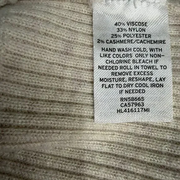 Chelsea28 Oatmeal Heather Oversized Button Cardigan Brown Buttons M/L NWOT - Picture 5 of 6